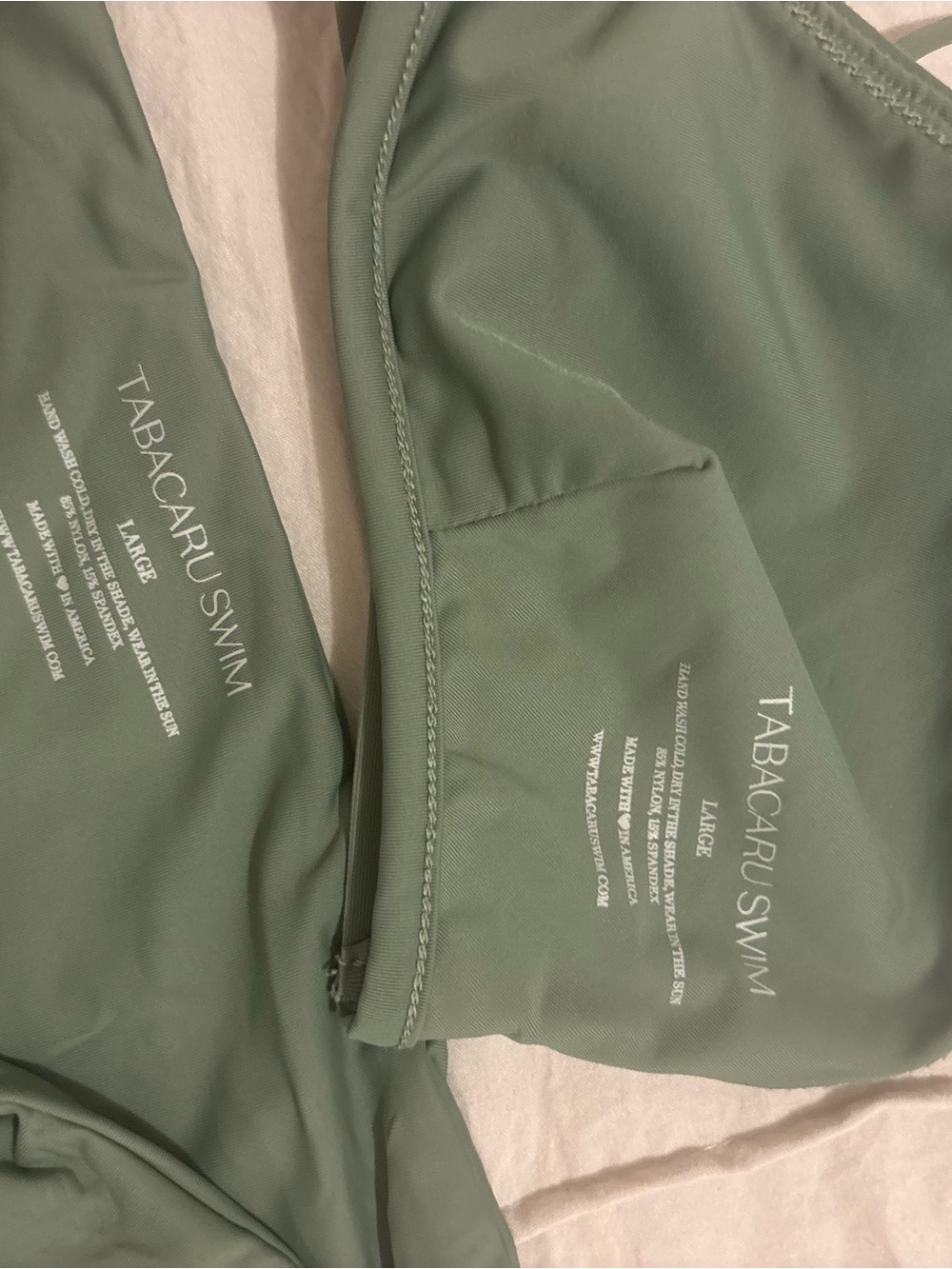 High-Waist Olive Green Bikini Set - Women Swim - Picture 4 of 5
